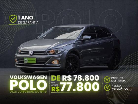 VOLKSWAGEN POLO 1.0 200 TSI COMFORTLINE AUTOMÁTICO VOLKSWAGEN POLO 1.0 200 TSI COMFORTLINE AUTOMÁTICO